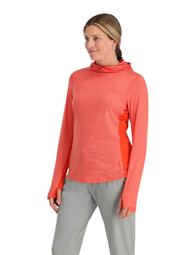 Simms Women's SolarFlex Hoody (13671) - Watermelon Heather (XS - XL) | Harbour Chandler's