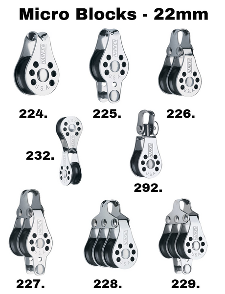 Harken Micro Blocks - 22mm