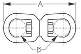 Seadog - EYE & EYE SWIVEL Forged Steel Hot Dipped Galvanized | Harbour Chandler