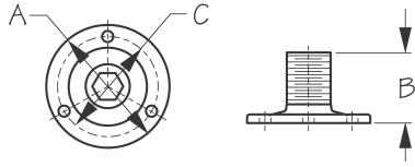 Seadog - FIXED ANTENNA BASE Injection Molded Nylon | Harbour Chandler