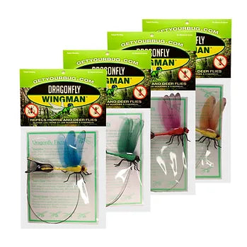 Dragonfly Wingman Clip-On: Natural & Organic Fly Repellent for Deer & Horse Fly's - Canadian Design