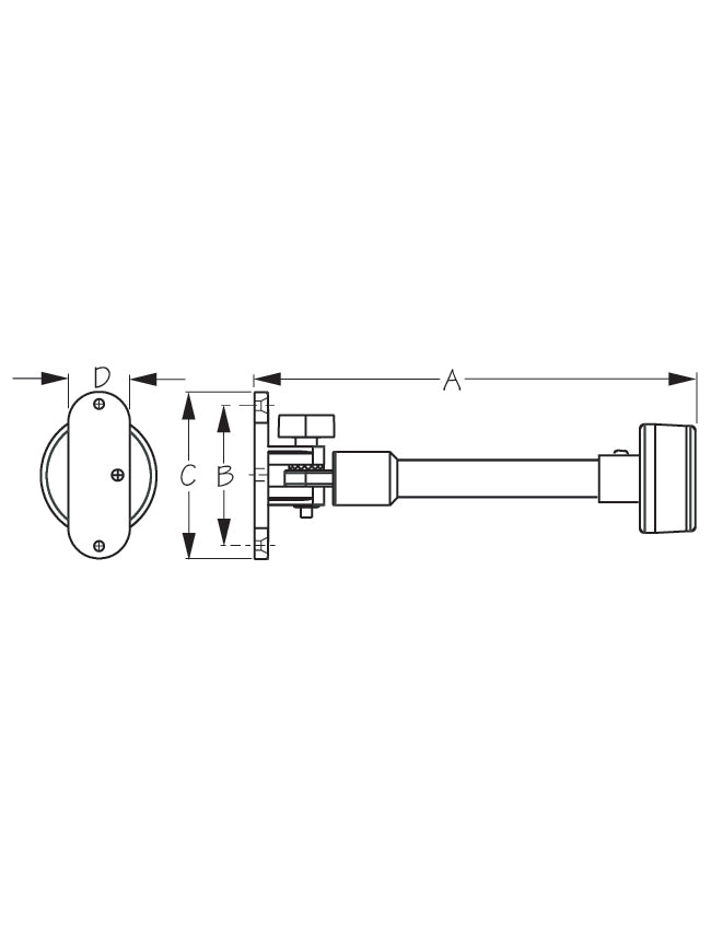 Seadog LED Fold Down All Around Pontoon Light