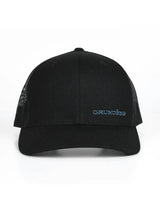 Grundens Offset Embroidered Trucker Hat - Black