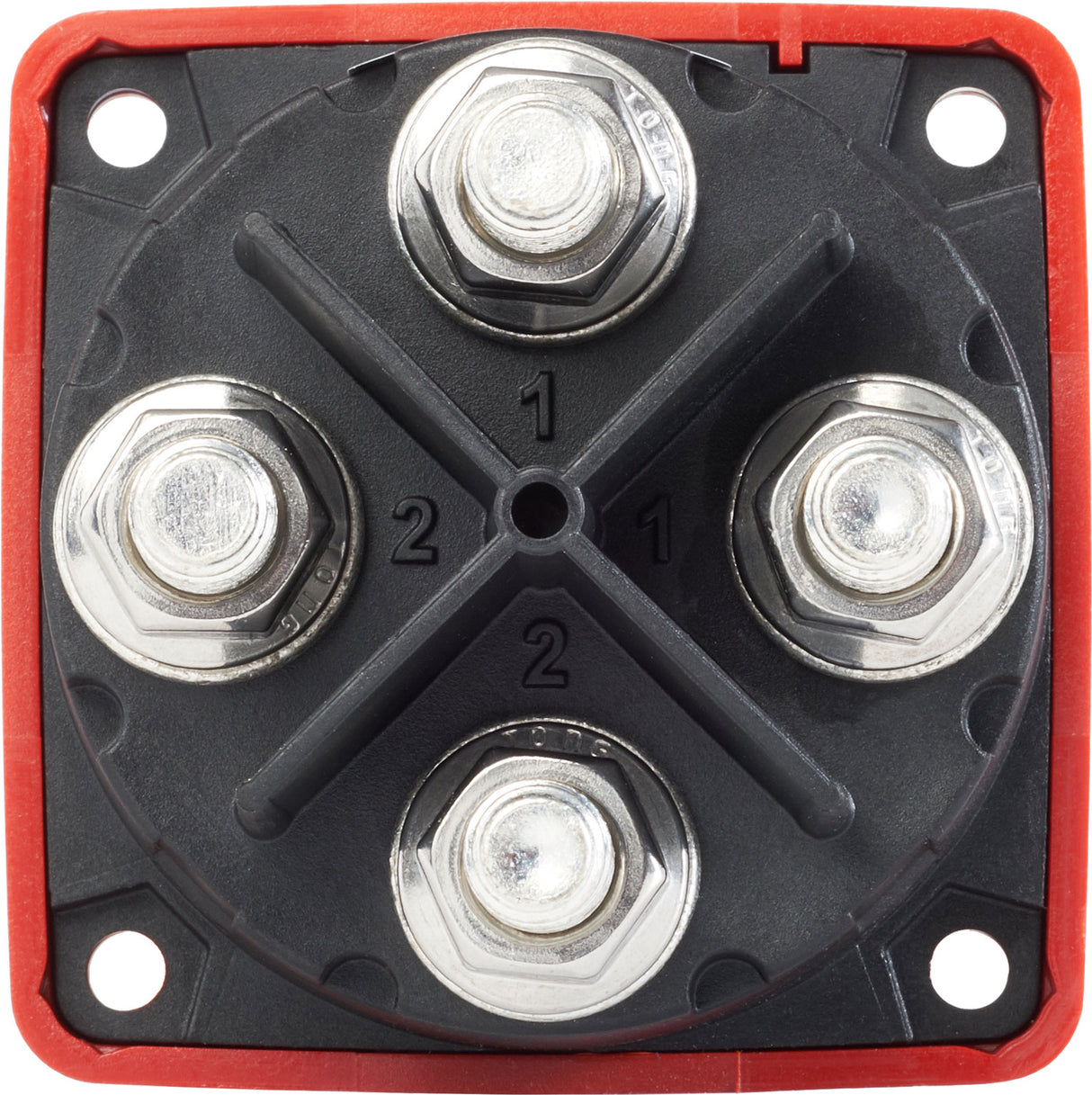 Blue Sea m-Series Mini Dual Circuit Plus Battery Switch - Red