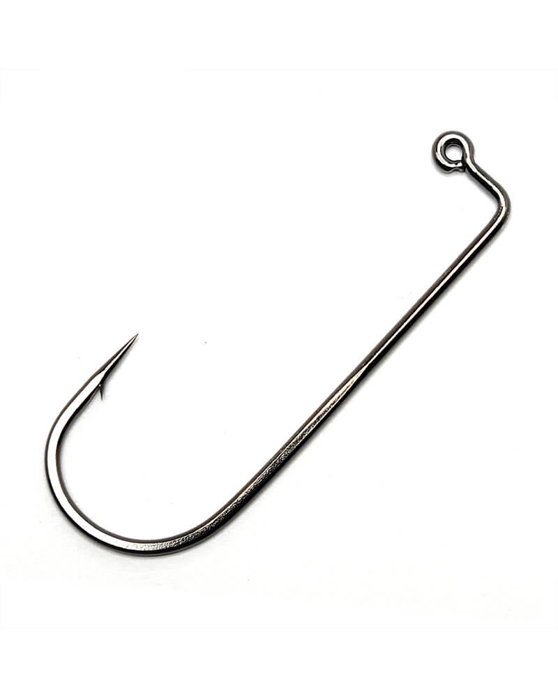 Gamakatsu 60416-25 Jig Hook, Size 6/0, Needle Point, Round Bend Heavy Wire, Ringed Eye, NS Black, 25 per Pack-- | Harbour Chandler's