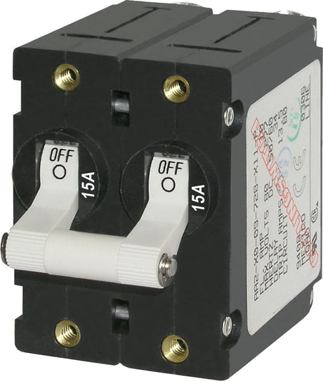 Blue Sea Toggle Circuit Breakers Double Pole A - Series