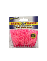 Delta Tackle Scented Mini Vinyl Skirt Hoochies - Hot Pink