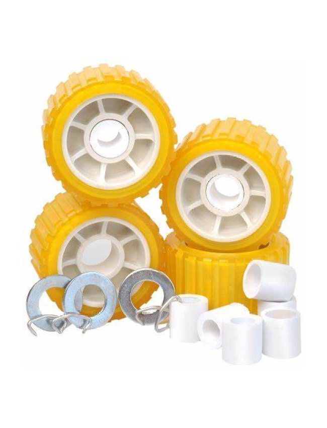 Tie Down Wobble Roller Kit 5" Amber