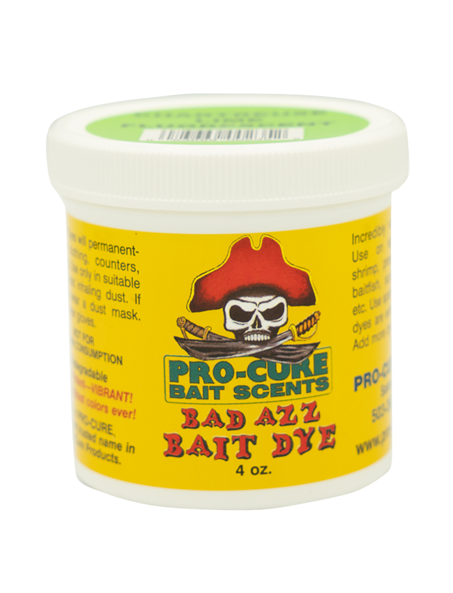 Harbour Chandler Marine Supplies |Pro-Cure Bait Scents Bad Azz Bait Dye - Chartreuse Lime