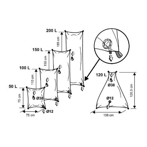 FLEXIBLE WATER TANK DIMENSIONS