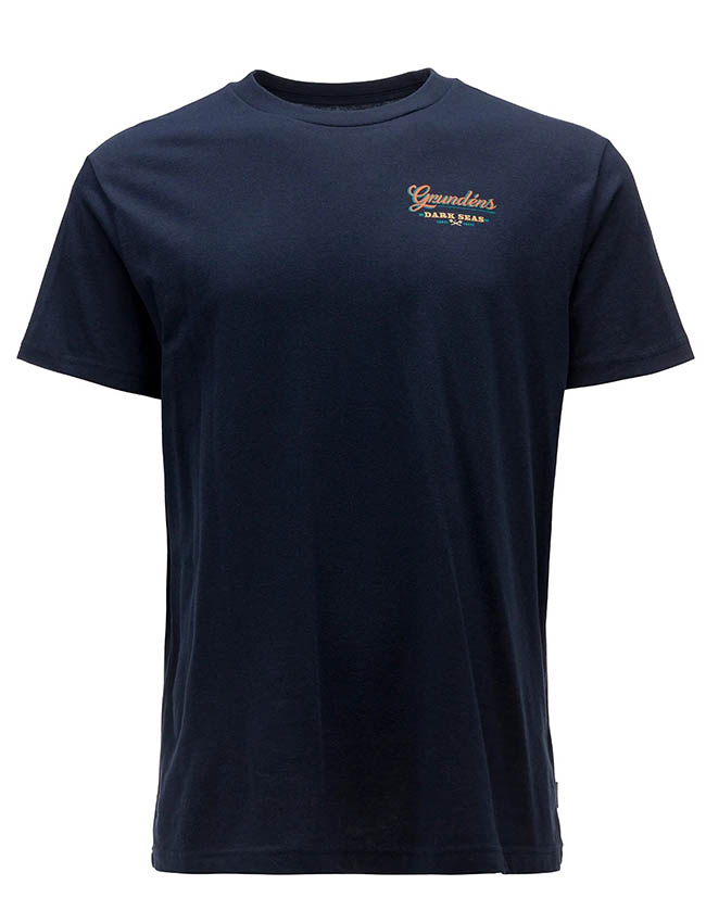 Grundens Dark Seas X Grundens Watercraft T-Shirt - Navy