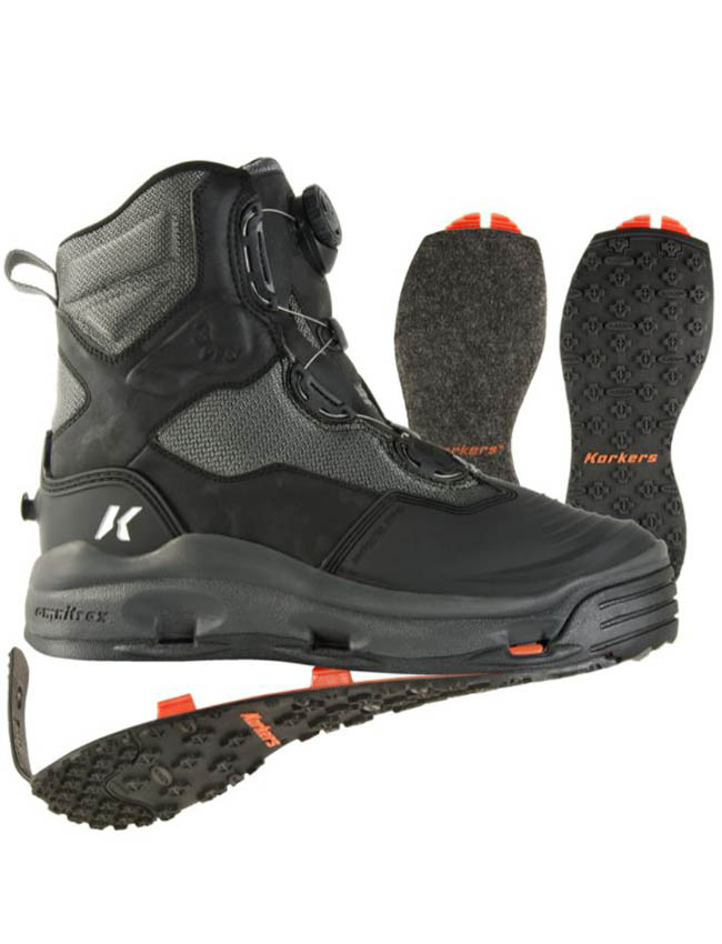 Korkers Darkhorse Wading Boots with Felt and Kling-On Soles