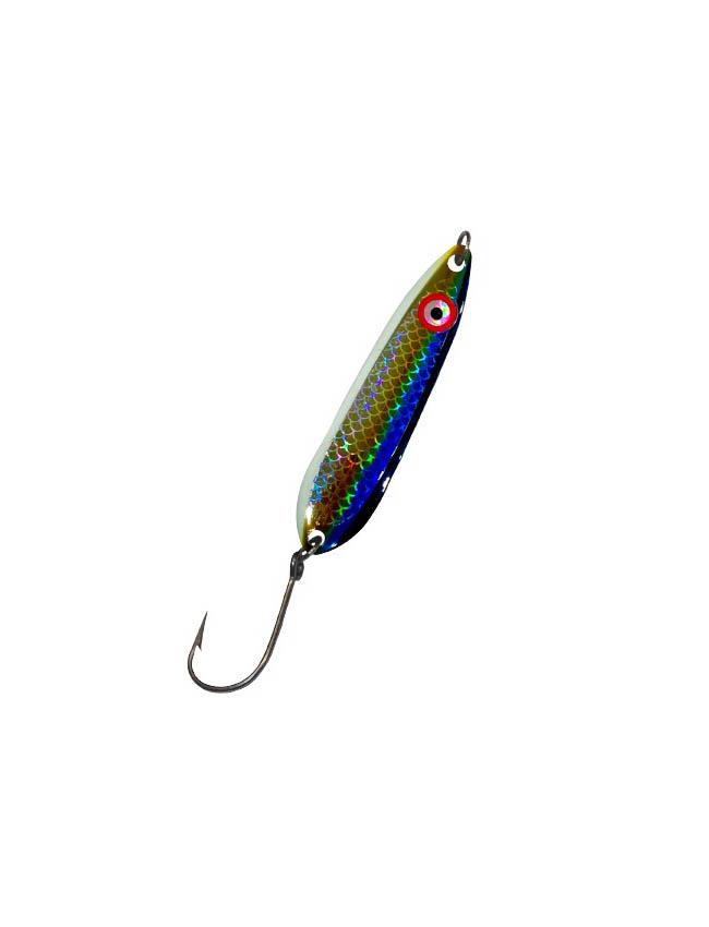 Lighthouse Lure Big Eye Spoon - Glow Back Herring Aid