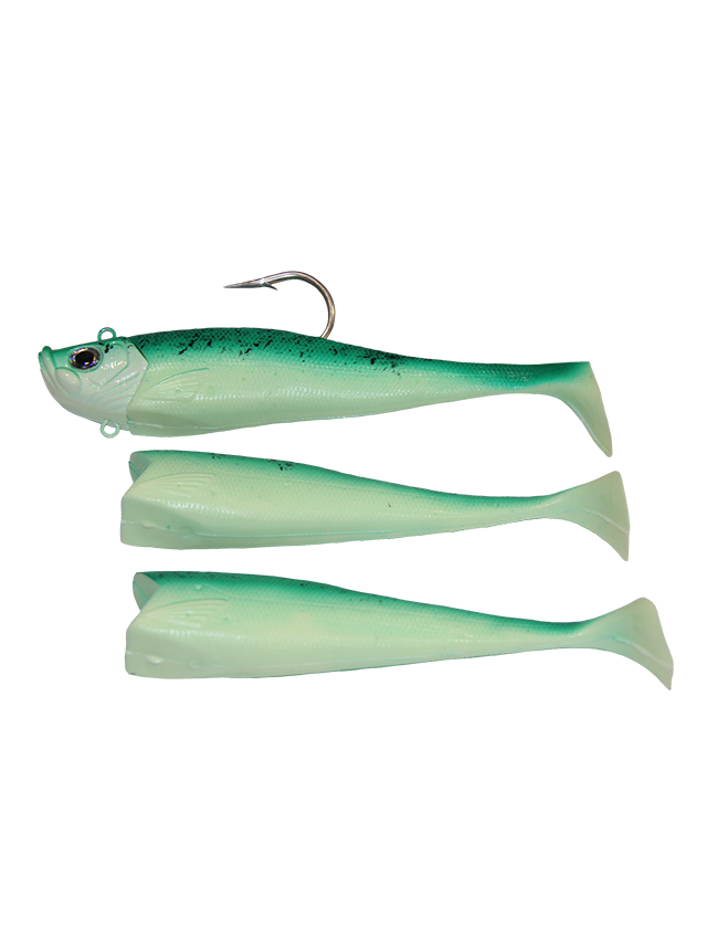 Lighthouse Lures 14oz MegaBite Swimtail Jig - Green Demon