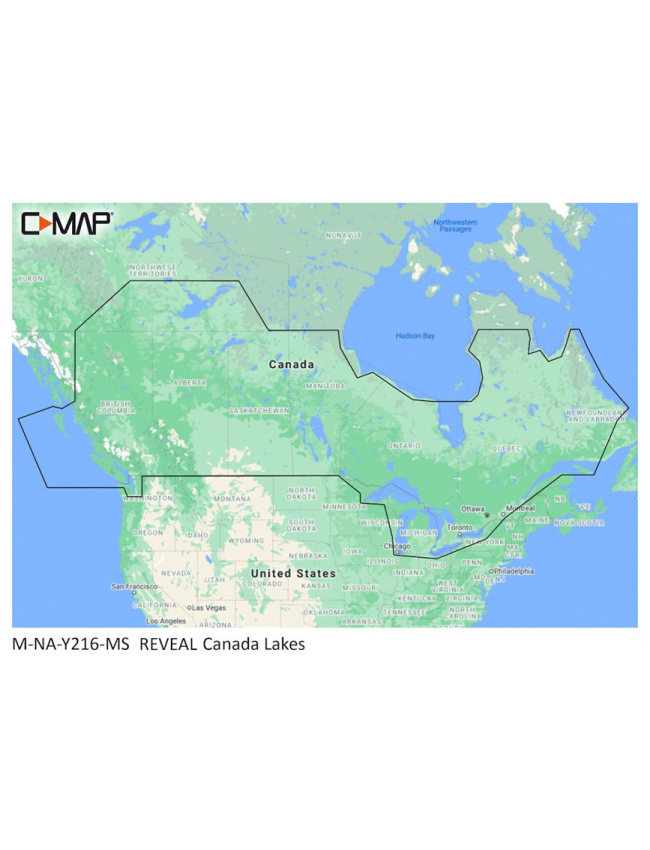 C-MAP Reveal- Canada Lakes