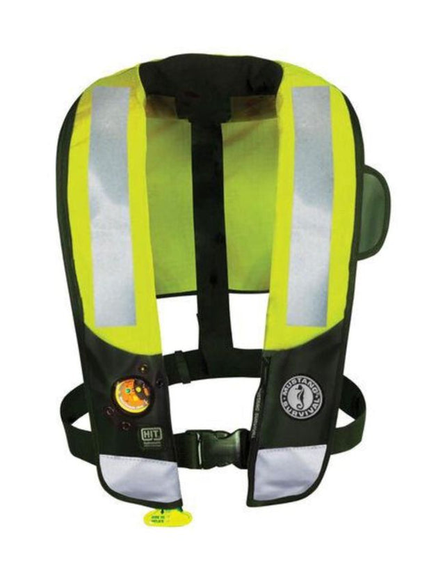 MUSTANG INFLATABLE HIT HIGH VISIBILITY INFLATABLE PFD (AUTO HYDROSTATIC)