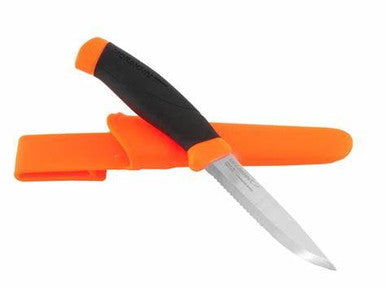 MoraKniv Companion F Serrated Orange Serrated knife