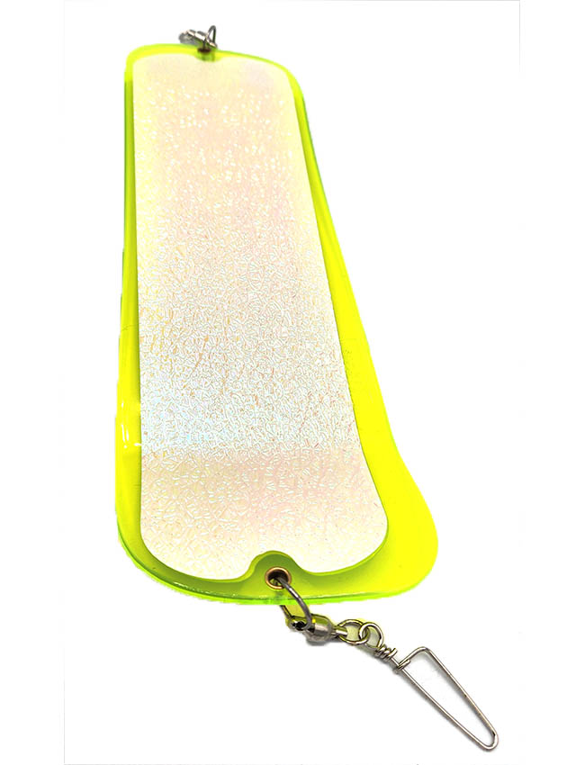 *Oki Big Shooter Flasher HC Custom - 'Crush Series' Chartreuse UV Chartreuse Squiggle