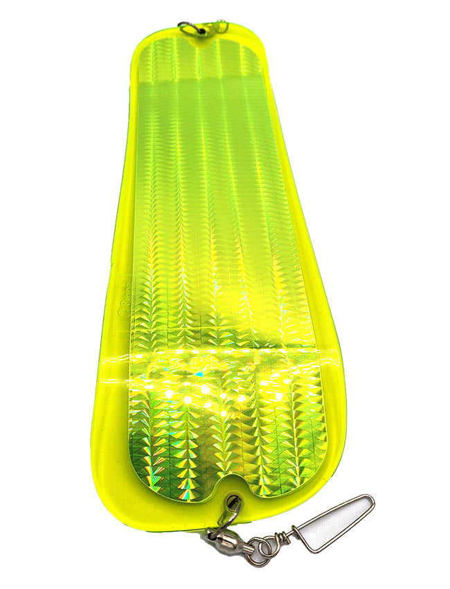 *Oki Big Shooter Flasher HC Custom - 'Crush Series' Chartreuse UV Chartreuse Squiggle