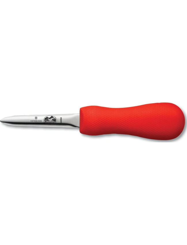 Victorinox 3" Boston Style Oyster Knife with Red Handle