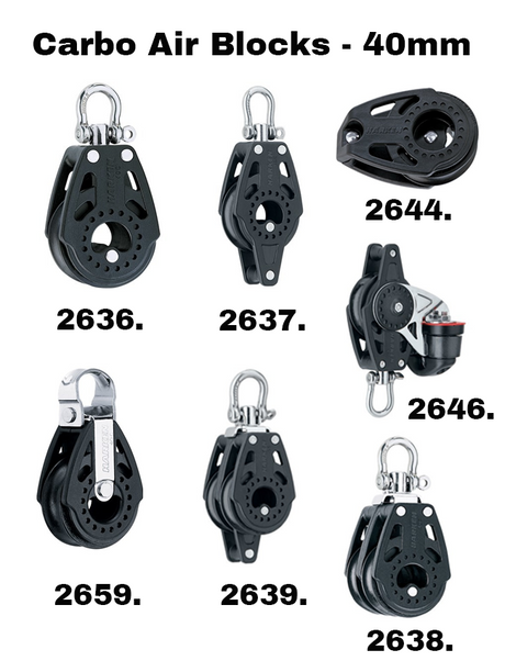 Harken Carbo Air Blocks - 40mm