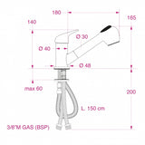 Barka MD6551 Adjustable Spray Faucet