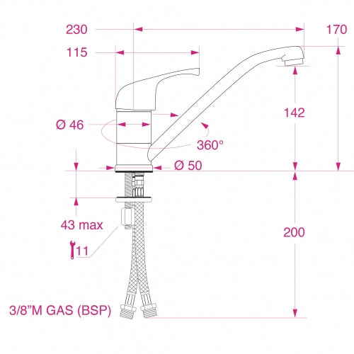 Barka MM7700 One Handle Faucet