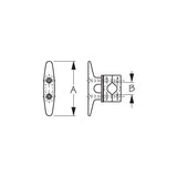 railmount cleat dimensions