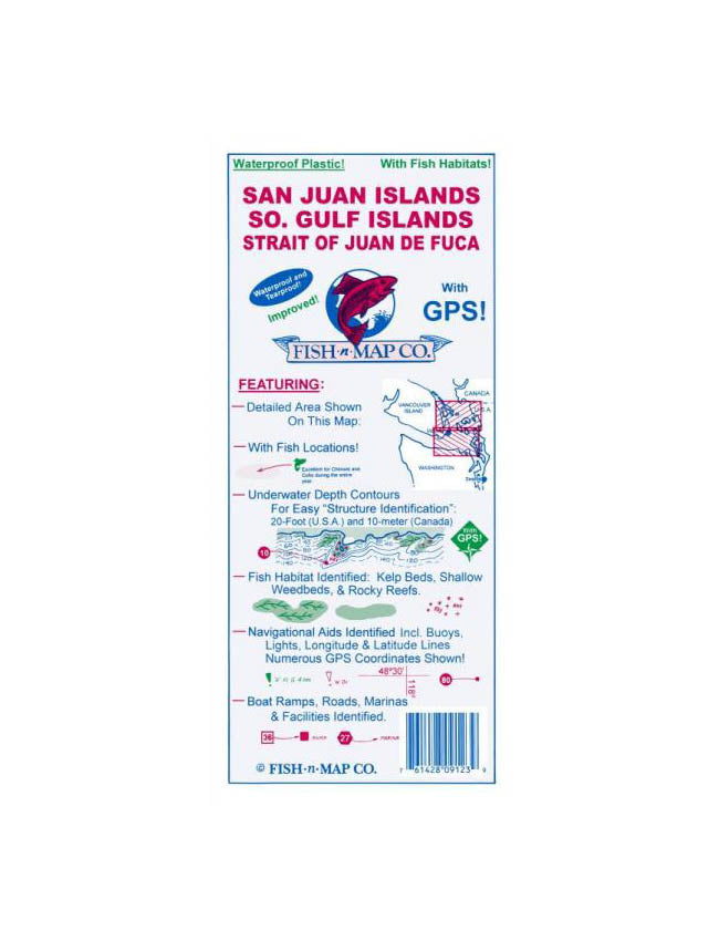 Fish-N-Map Co - San Juan Island & Strait of Juan de Fuca